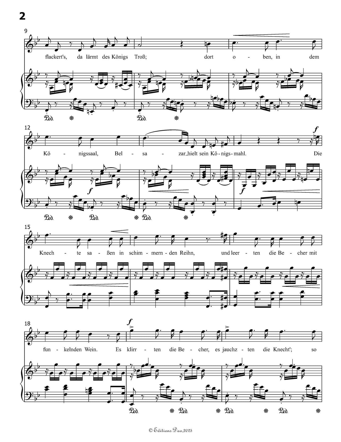 Belsazar, by R. Schumann