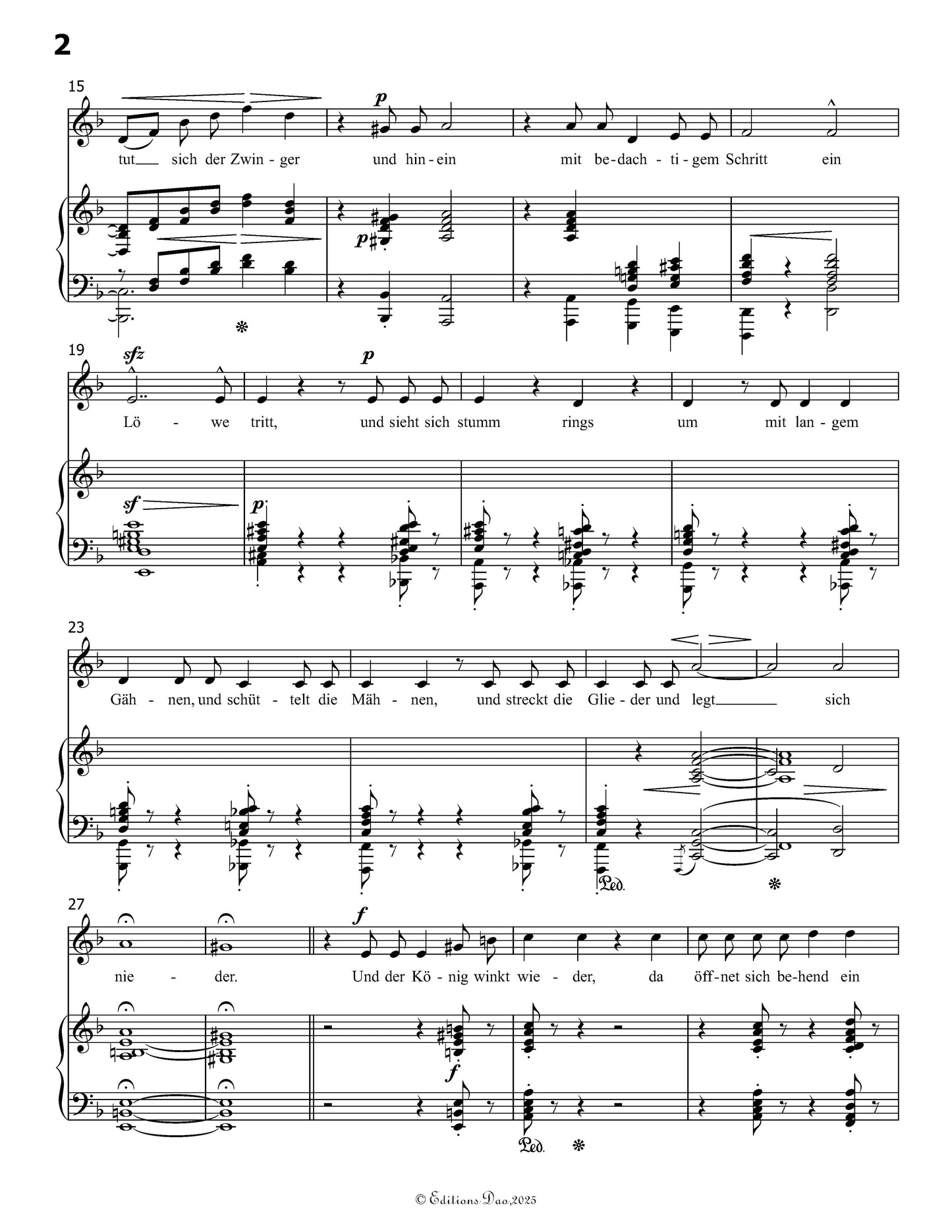 Der Handschuh, by R. Schumann