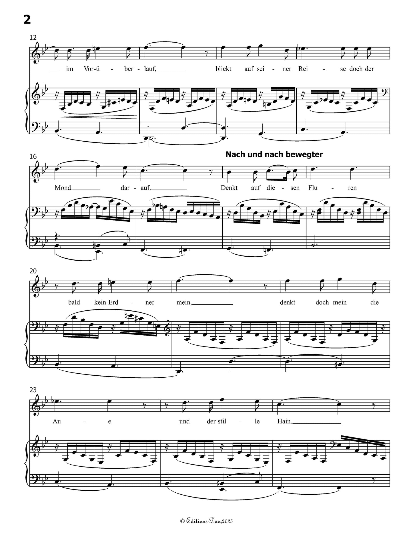 Sangers Trost, by R. Schumann