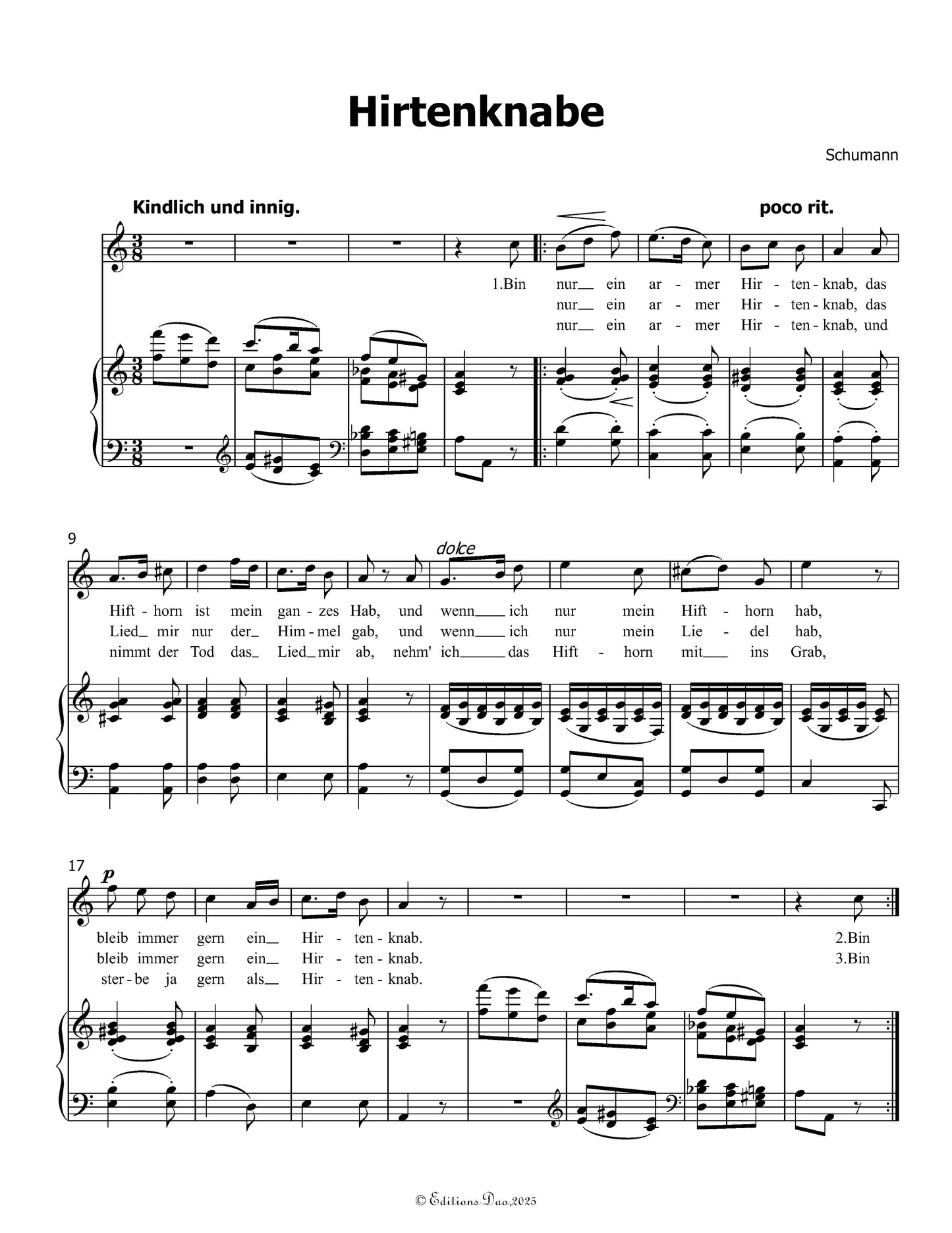 Hirtenknabe, by R. Schumann