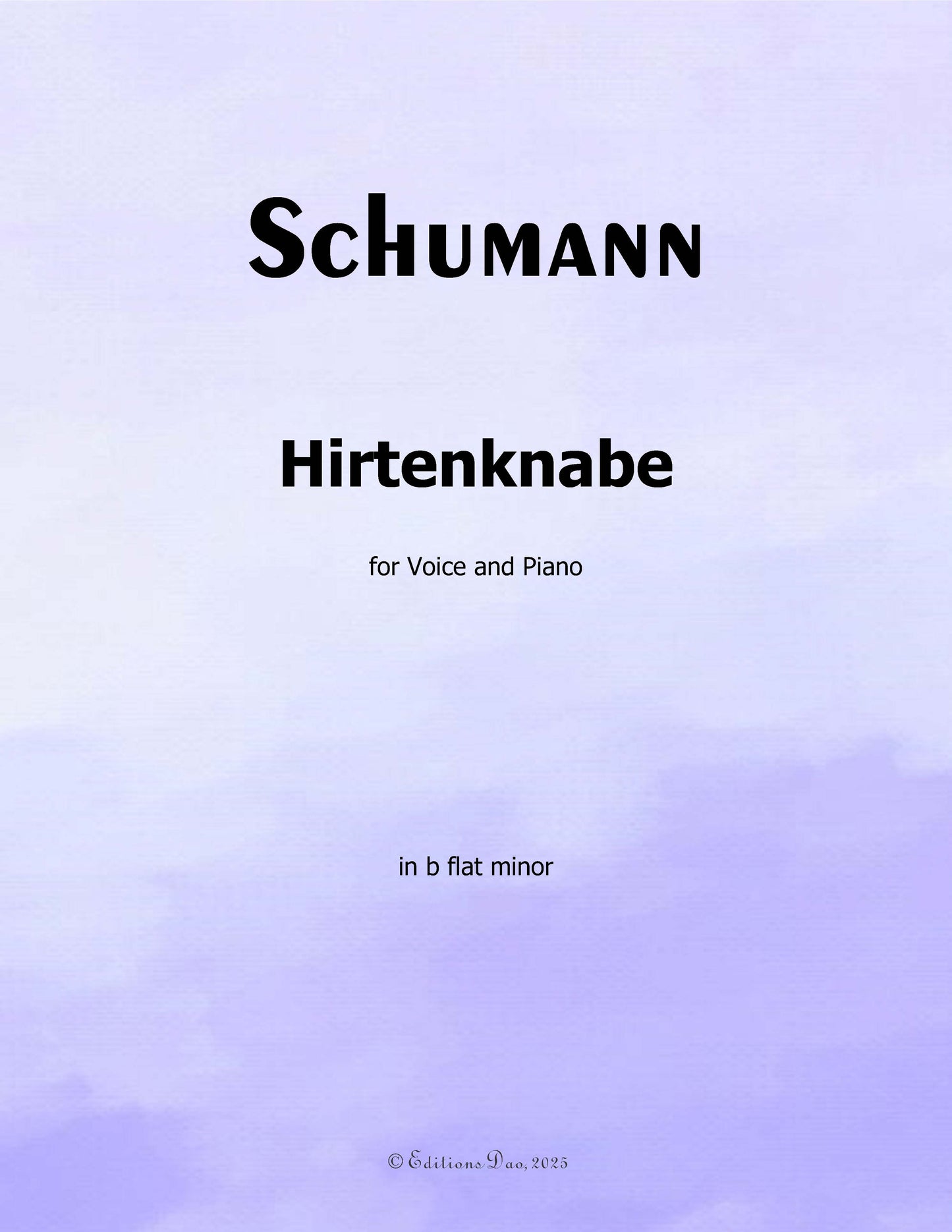 Hirtenknabe, by R. Schumann