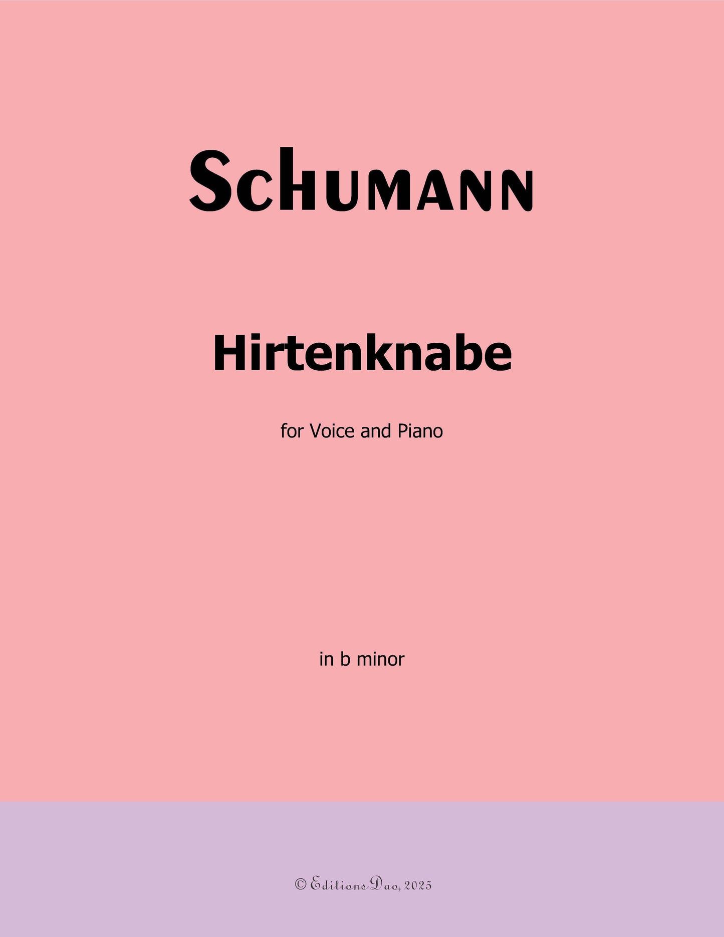 Hirtenknabe, by R. Schumann