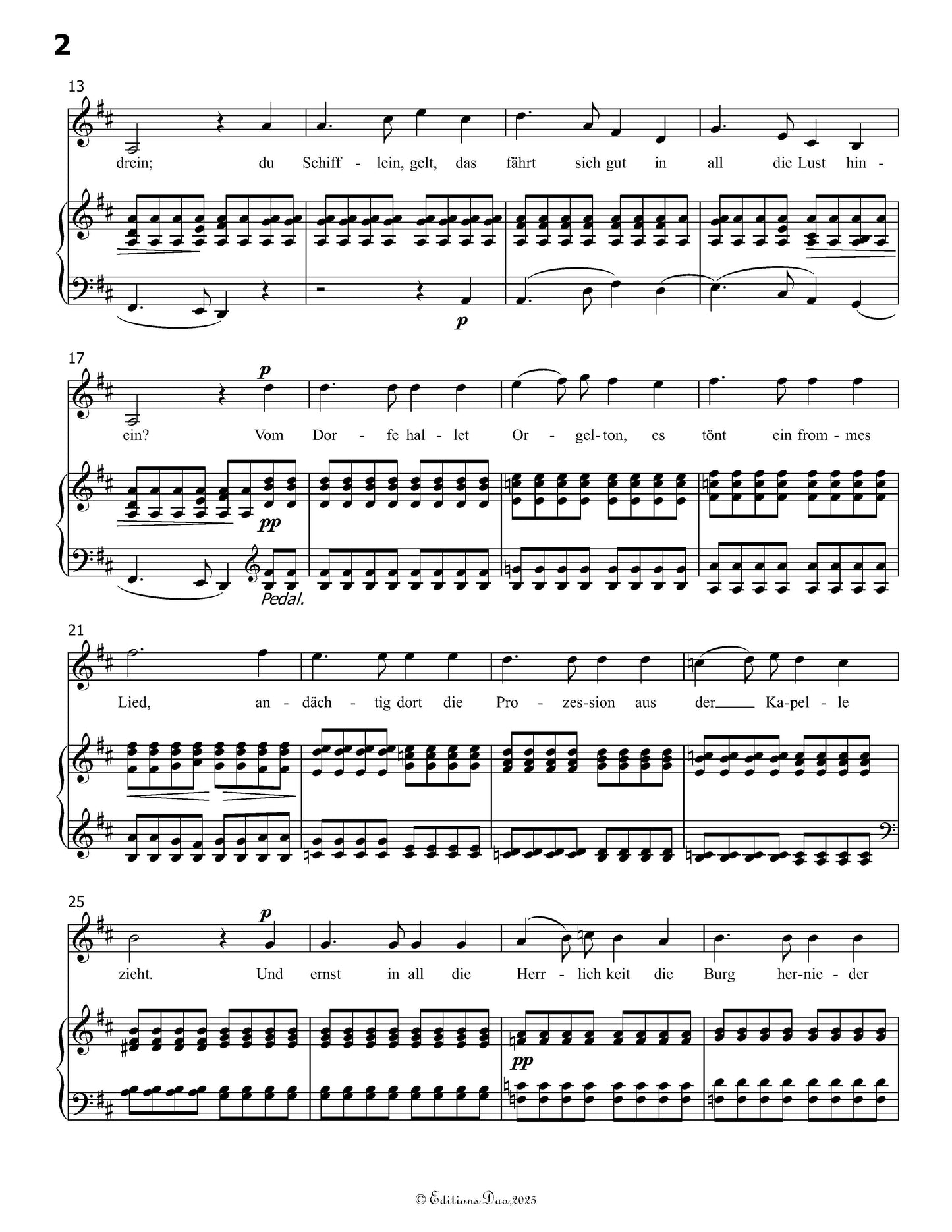 Sonntags am Rhein, by R. Schumann