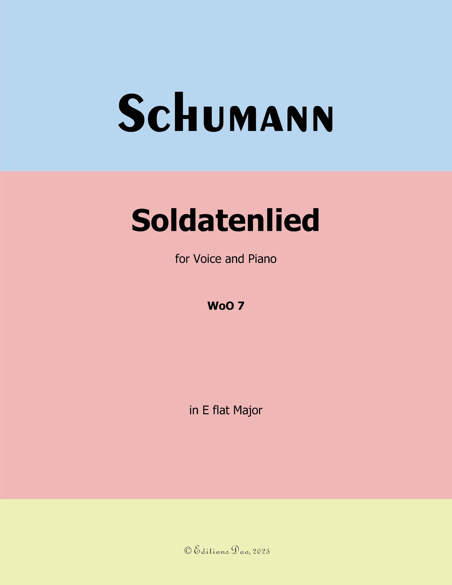 Soldatenlied, by R. Schumann