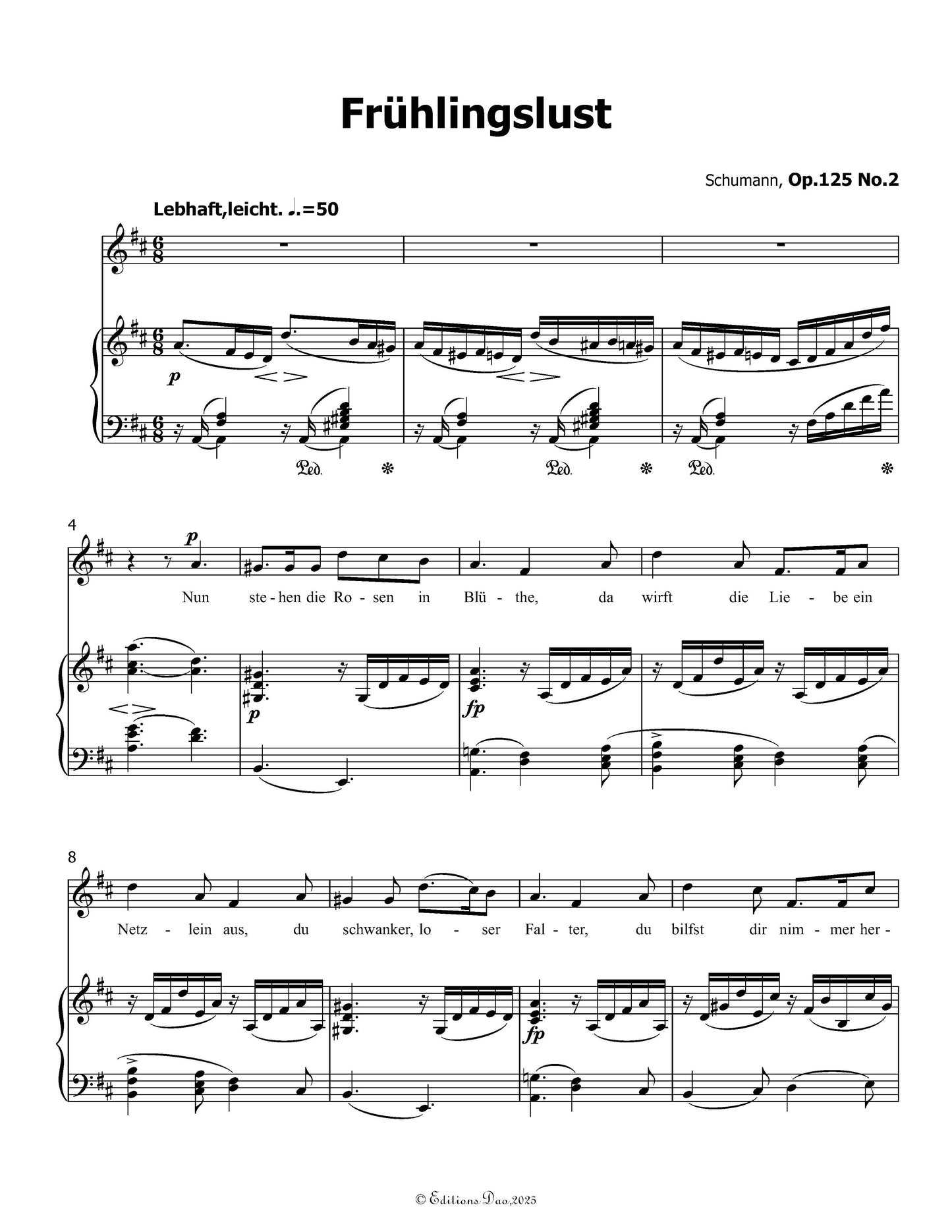 Fruhlingslust, by R. Schumann