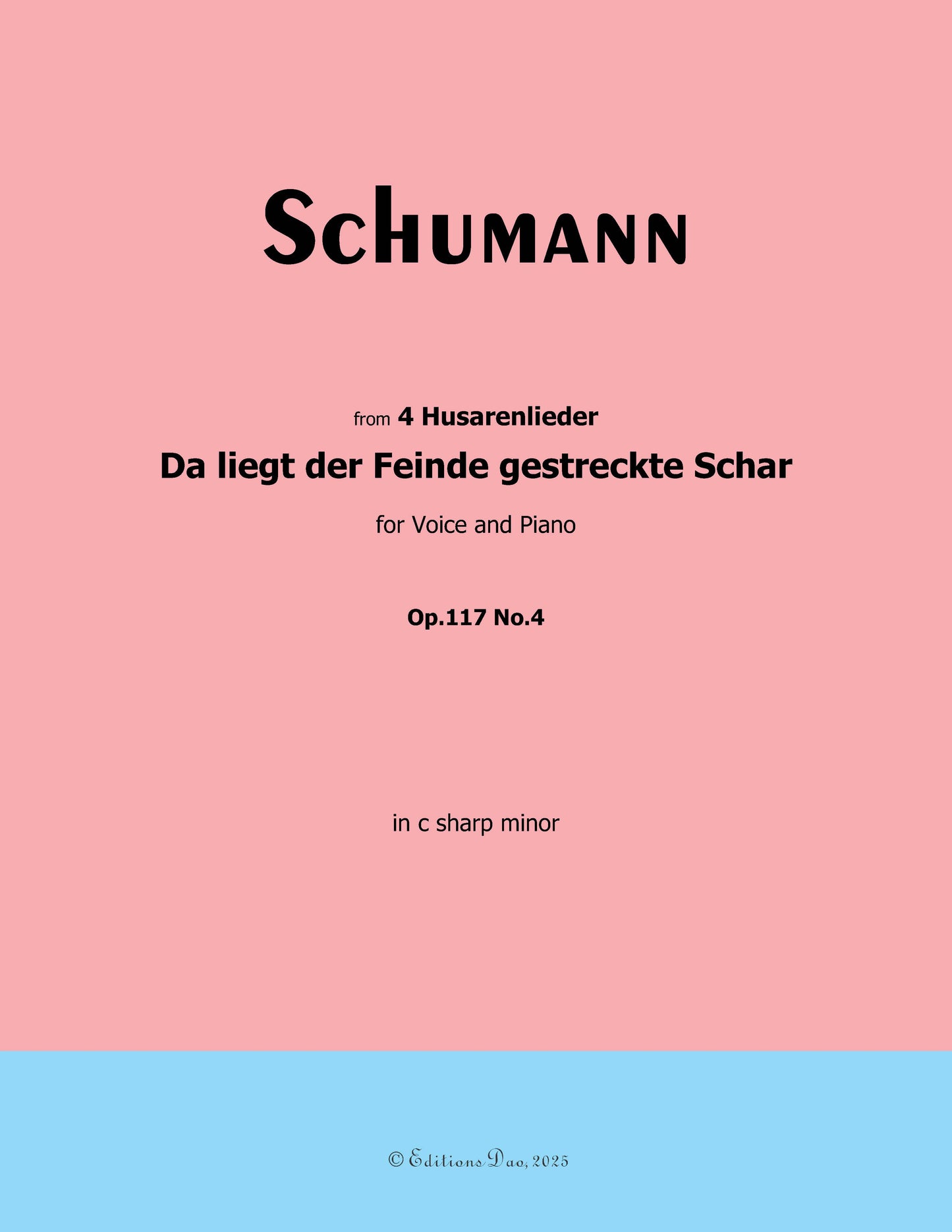 Da liegt der Feinde gestreckte Schar, by R. Schumann