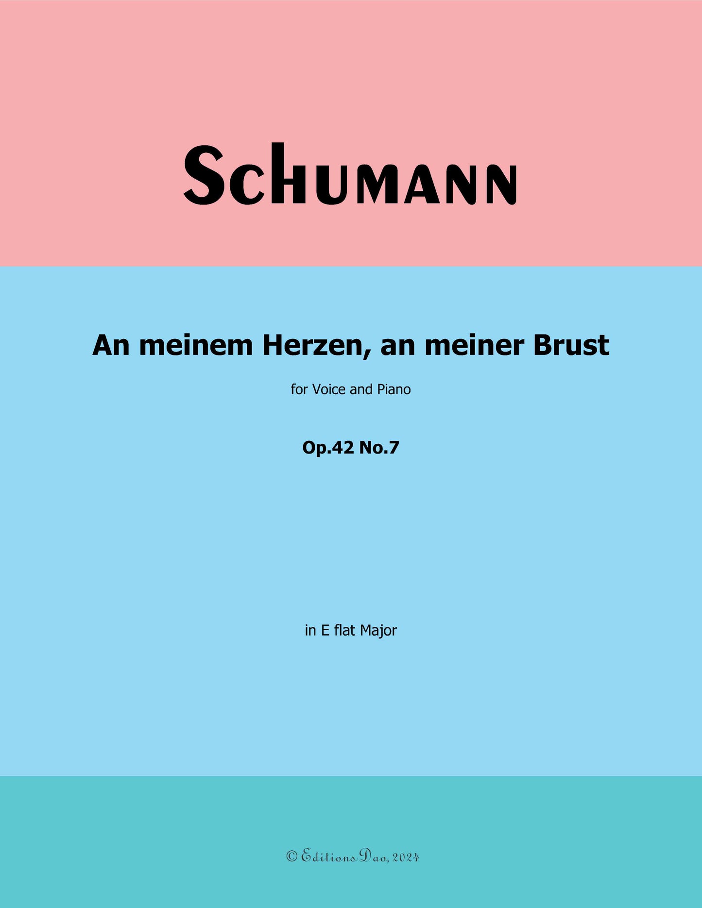 An meinem Herzen,an meiner Brust, by R. Schumann