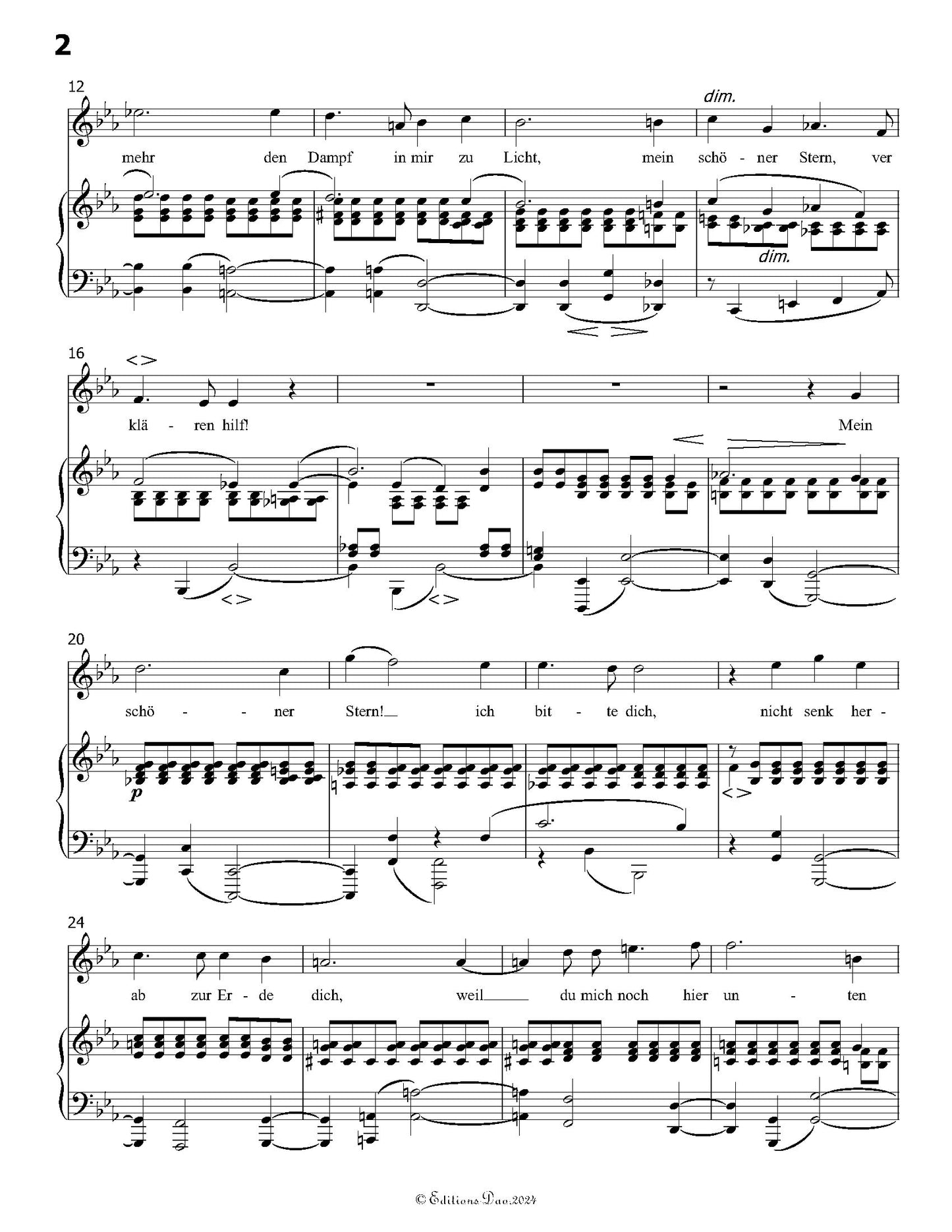 Mein schoner Stern!, by R. Schumann