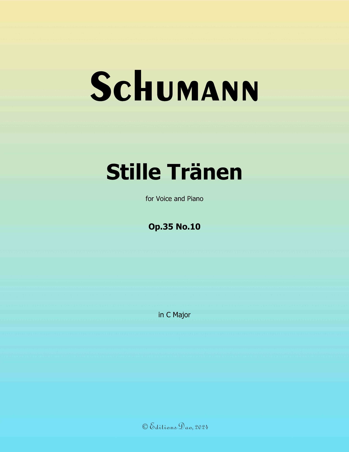 Stille Tranen, by R. Schumann