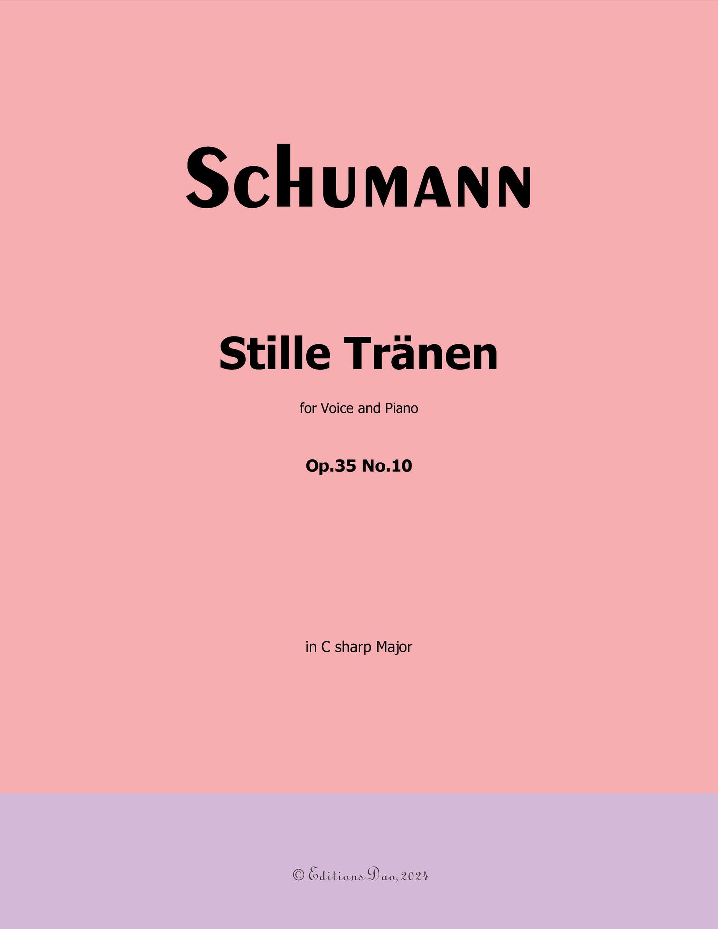 Stille Tranen, by R. Schumann