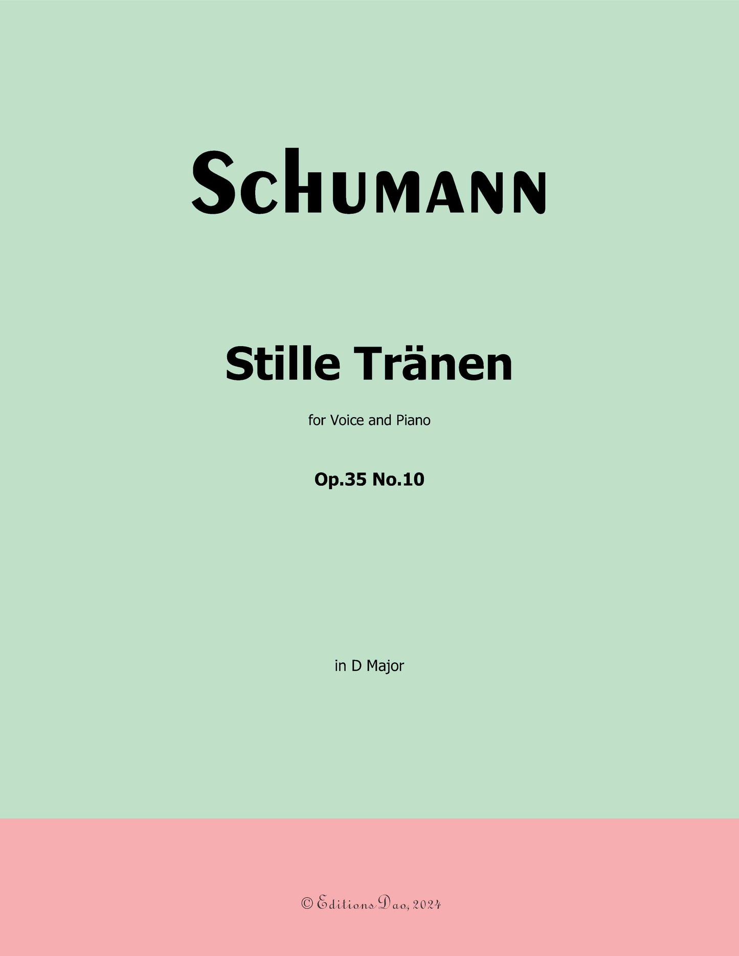 Stille Tranen, by R. Schumann
