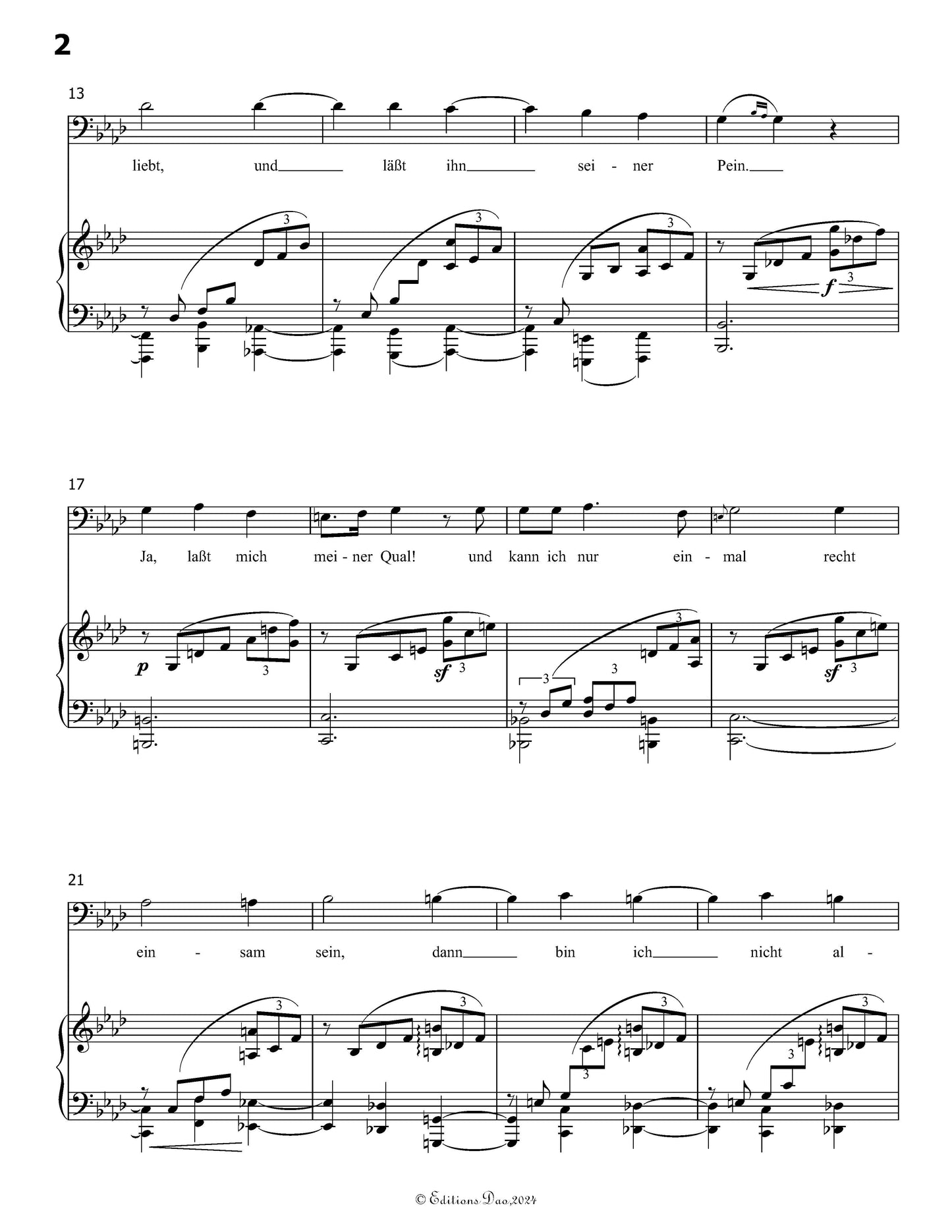 Wer sich der Einsamkeit ergibt,by R. Schumann