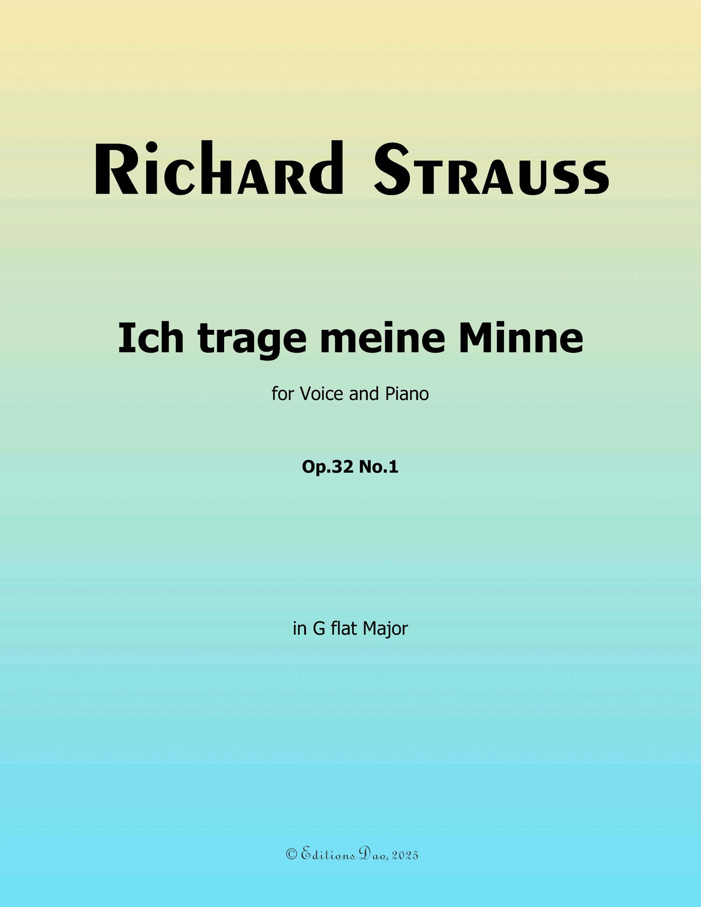 Ich trage meine Minne, by Richard Strauss