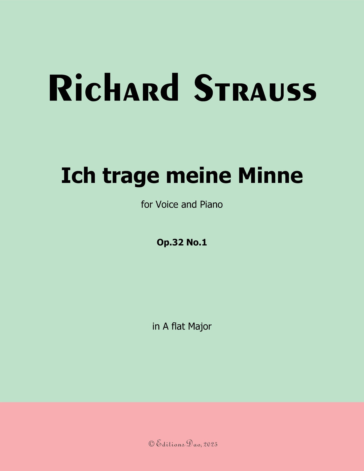 Ich trage meine Minne, by Richard Strauss