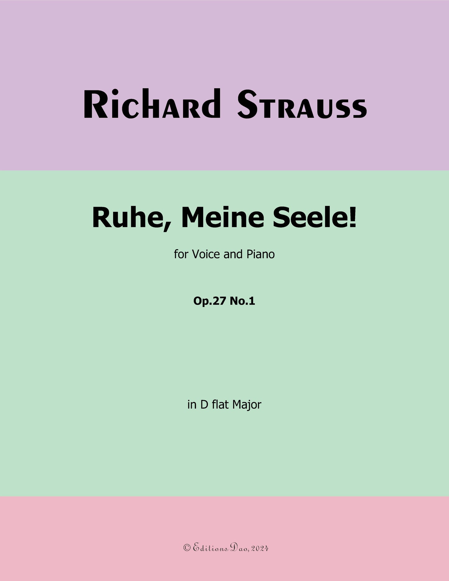 Ruhe,Meine Seele!, by Richard Strauss