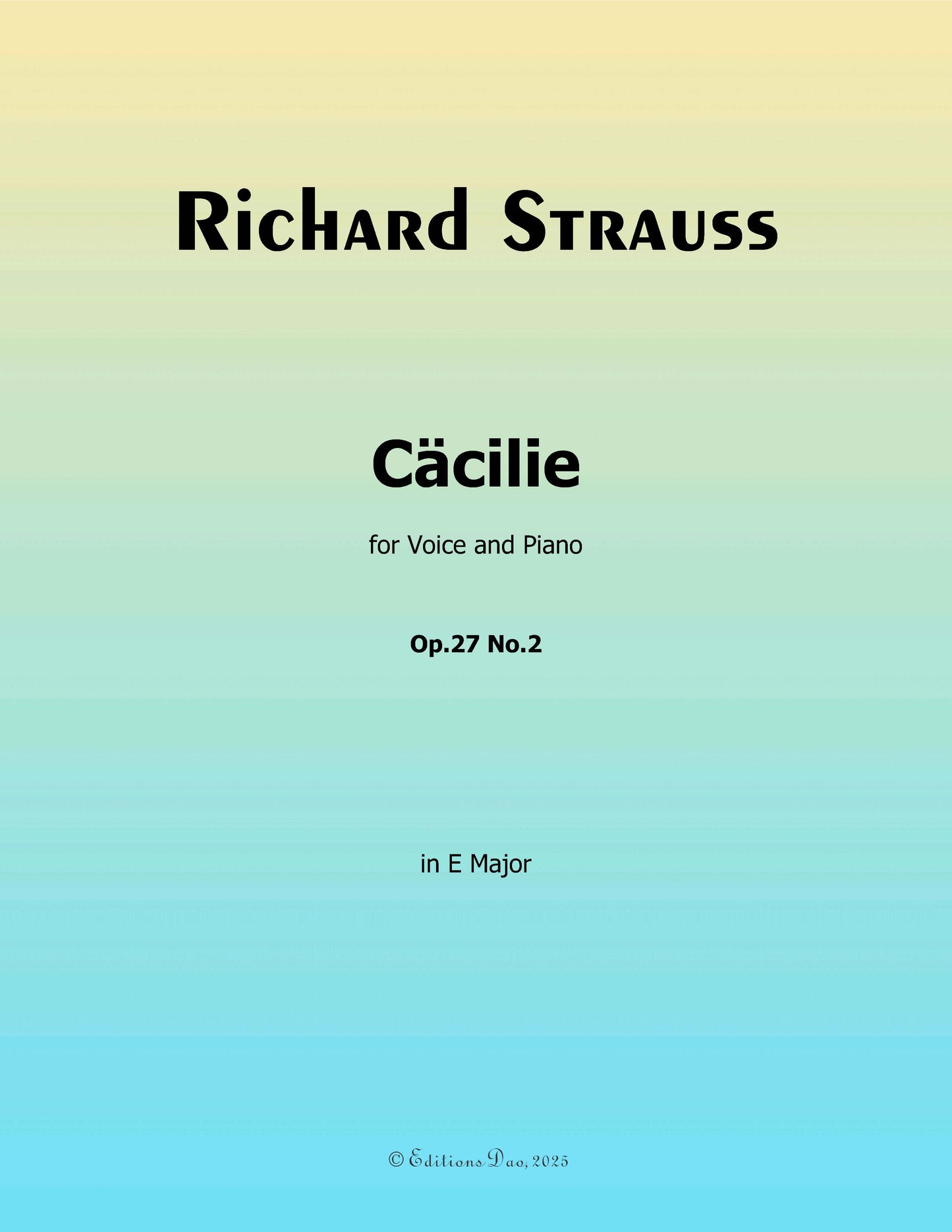 Cacilie, by Richard Strauss
