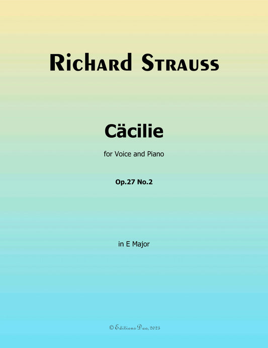 Cacilie, by Richard Strauss