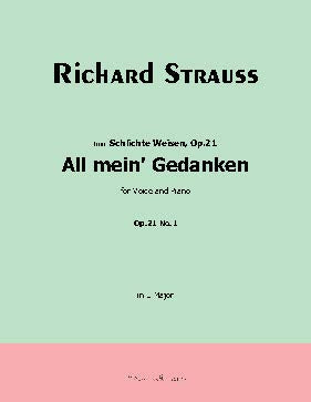 All mein' Gedanken, by Richard Strauss