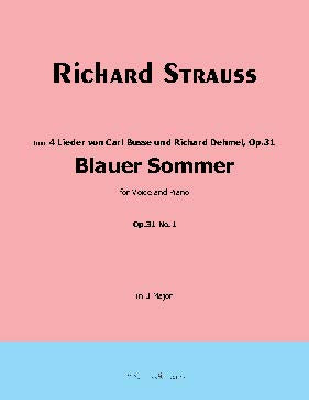 Blauer Sommer, by Richard Strauss