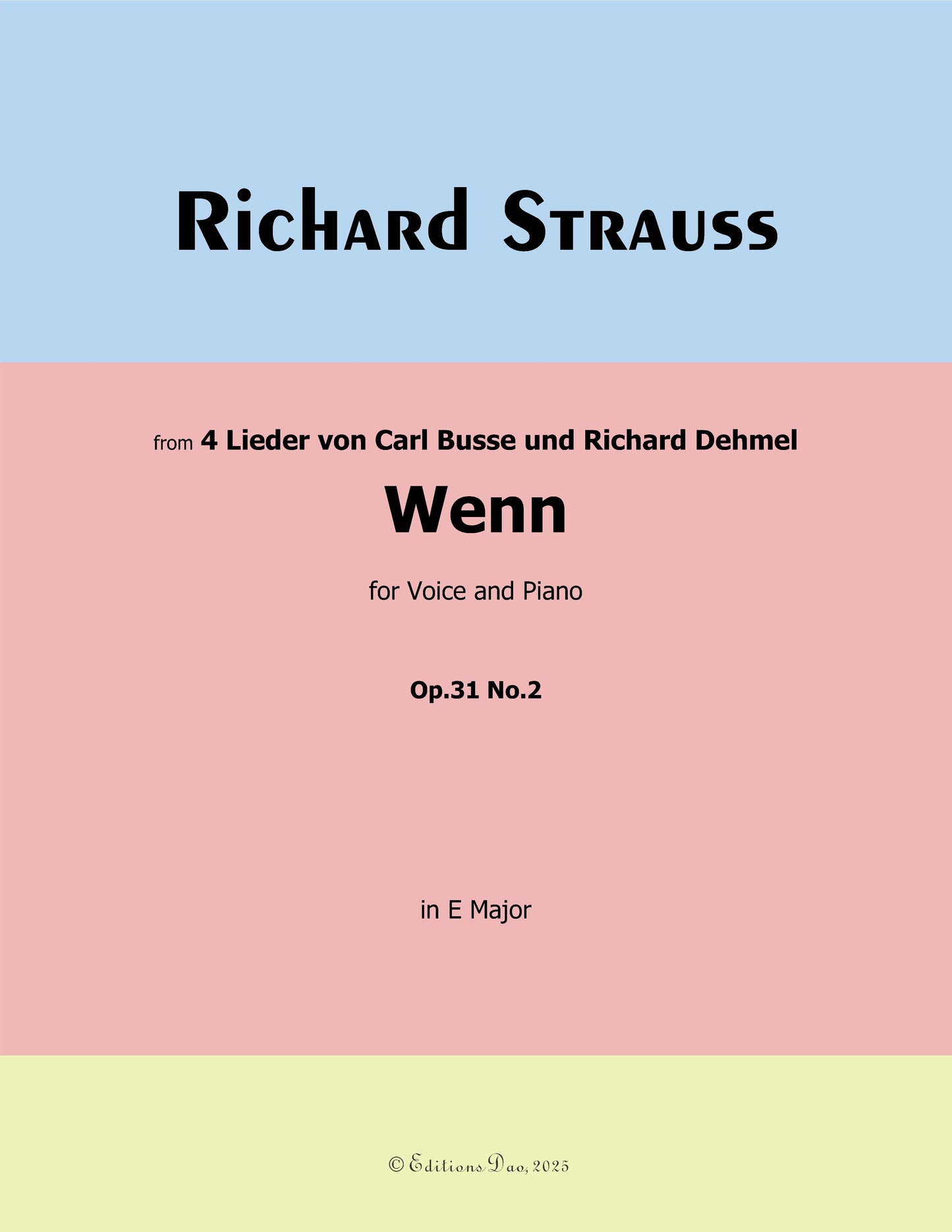 Wenn, by Richard Strauss