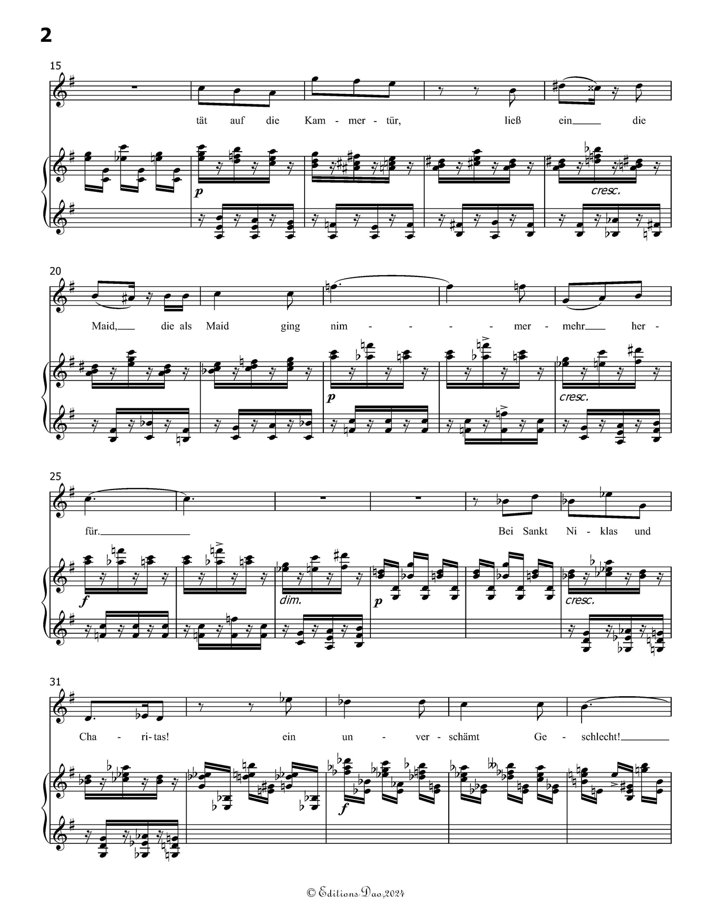 Guten Morgen,'s ist Sankt Valentinstag,by Richard Strauss