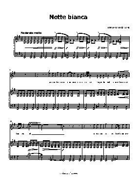 Notte bianca, by F. P. Tosti