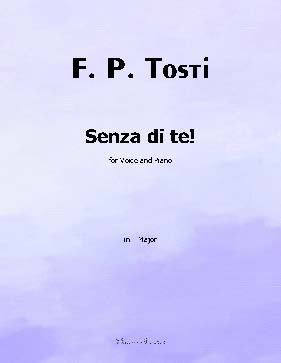 Senza di te!, by F. P. Tosti