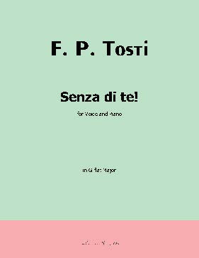 Senza di te!, by F. P. Tosti