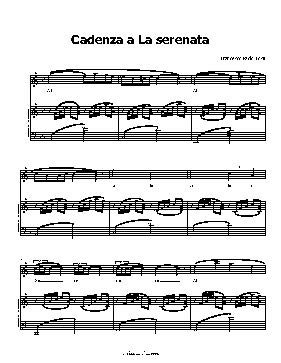 Cadenza a La serenata, by F. P. Tosti