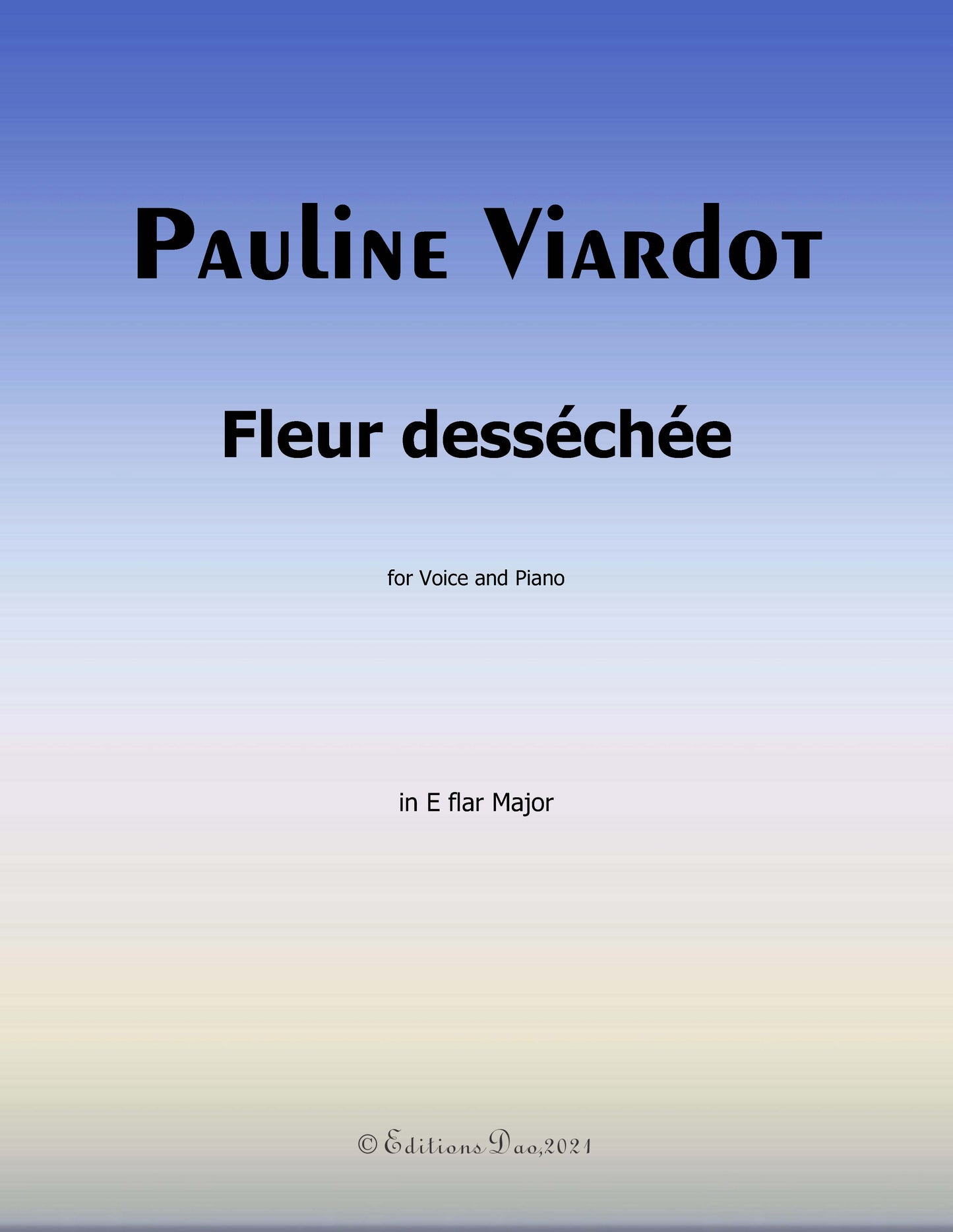 Fleur dessechee, by Pauline Viardot