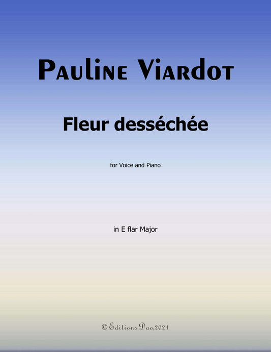 Fleur dessechee, by Pauline Viardot