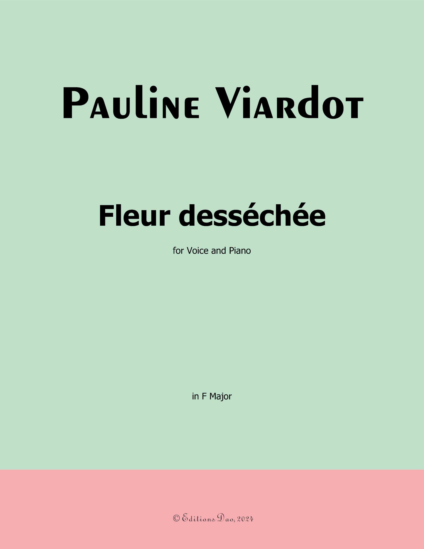 Fleur dessechee, by Pauline Viardot