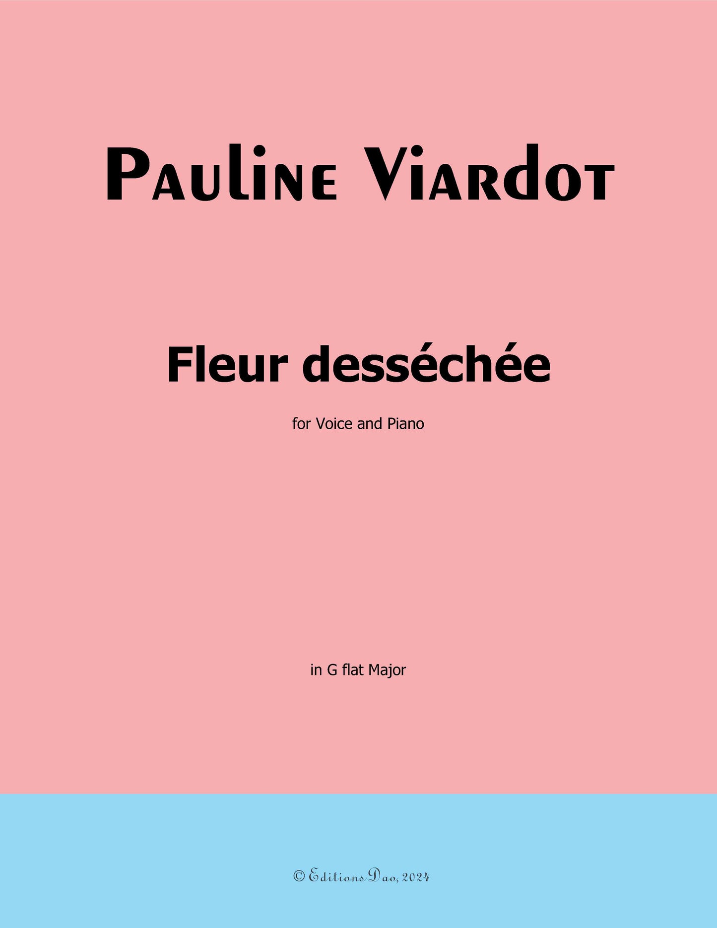 Fleur dessechee, by Pauline Viardot