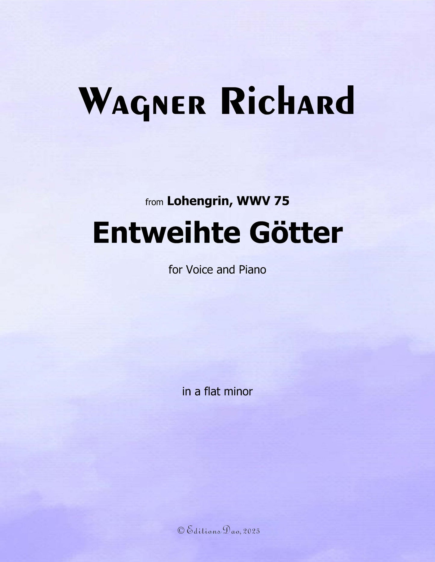 Entweihte Gotter, by R. Wagner