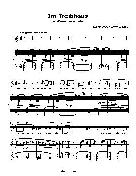 Im Treibhaus, by R. Wagner