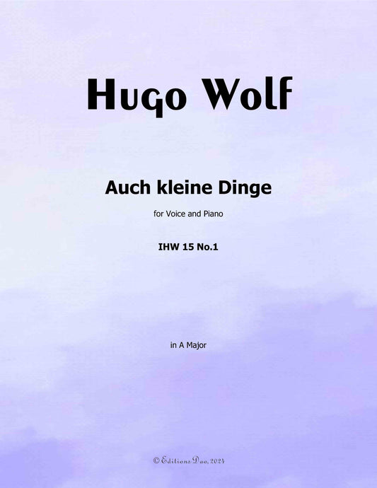 Auch kleine Dinge, by H. Wolf