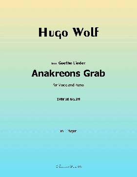 Anakreons Grab, by H. Wolf