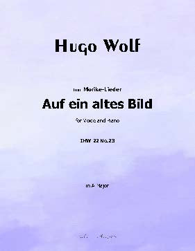 Auf ein altes Bild, by H. Wolf