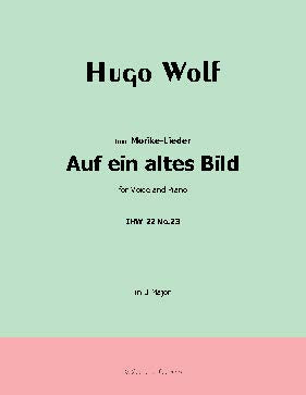 Auf ein altes Bild, by H. Wolf