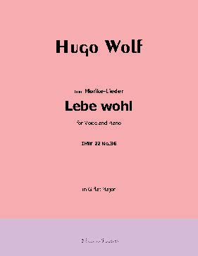 Lebe wohl, by H. Wolf