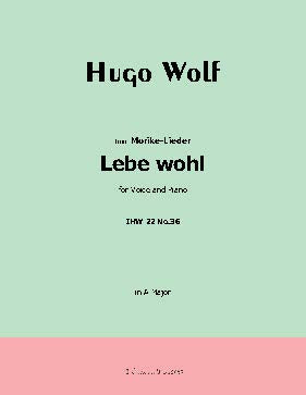 Lebe wohl, by H. Wolf
