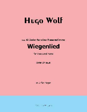 Wiegenlied, by H. Wolf