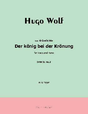 Der Konig bei der Kronung, by H. Wolf