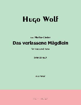 Das verlassene Magdlein, by H. Wolf