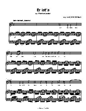 Er ists, by H. Wolf