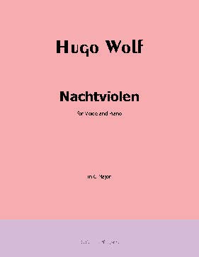Nachtviolen, by H. Wolf