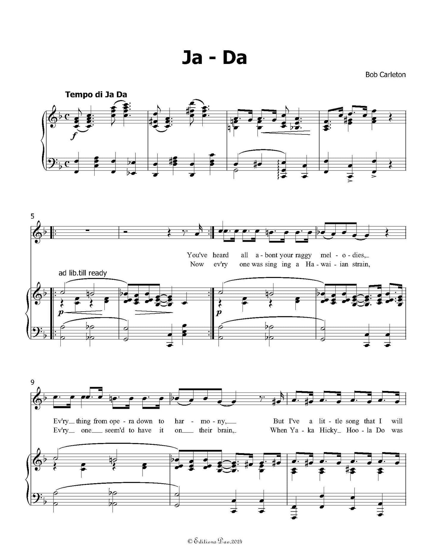 Ja - Da, by Bob Carleton