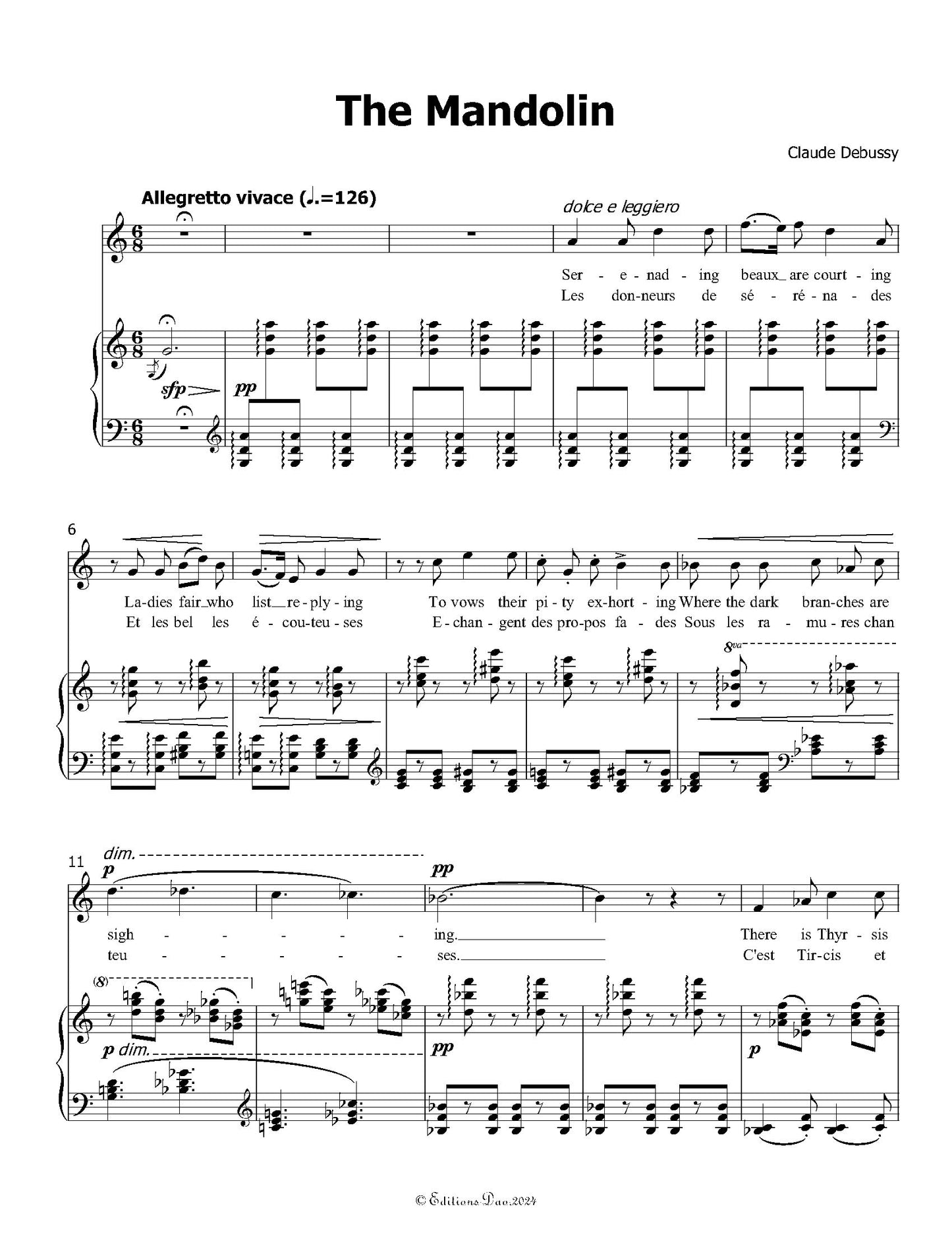 The Mandolin,by Debussy
