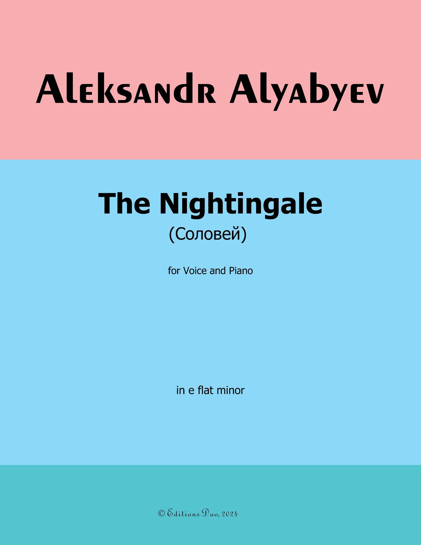 The Nightingale,by Alyabyev