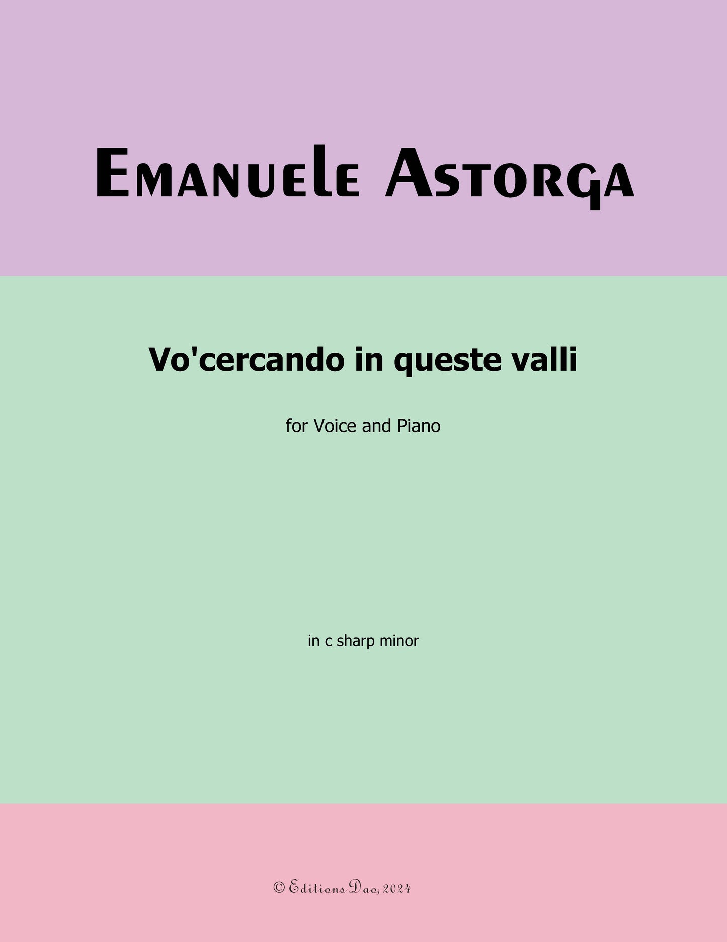 Vocercando in queste valli, by Astorga